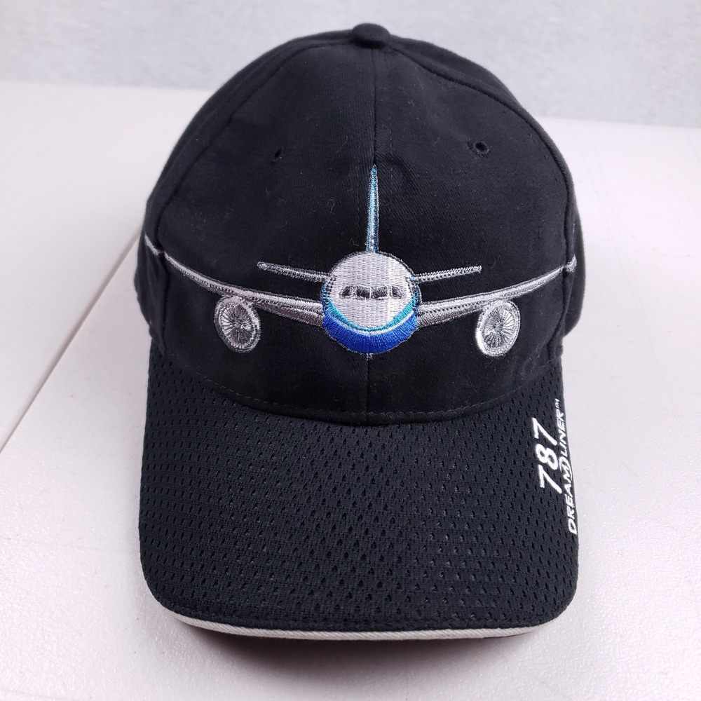 Boeing 787 Dreamliner Baseball Cap Black Adjustable Hat 07.08.07 Rollout Date